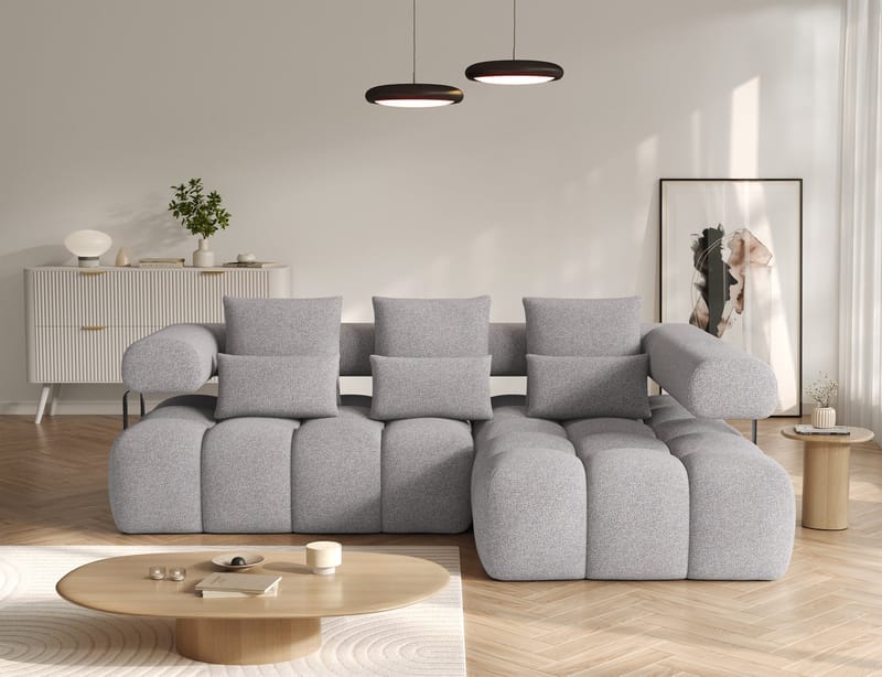 Levvi 3-sits Bubblig Bäddsoffa med Divan Höger - Paolli 04 - Möbler - Vardagsrum - Bäddsoffor - Hörnbäddsoffa