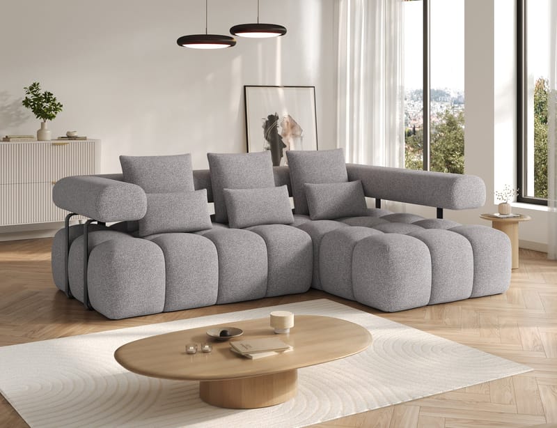 Levvi 3-sits Bubblig Bäddsoffa med Divan Höger - Paolli 04 - Möbler - Vardagsrum - Bäddsoffor - Hörnbäddsoffa