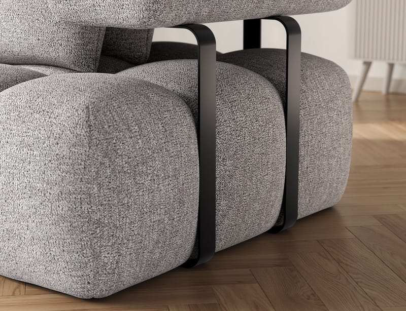 Levvi 3-sits Bubblig Bäddsoffa med Divan Vänster - Coralline 03 - Möbler - Vardagsrum - Bäddsoffor - Hörnbäddsoffa