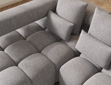 Levvi 3-sits Bubblig Bäddsoffa med Divan Vänster - Coralline 03 - Möbler - Vardagsrum - Bäddsoffor