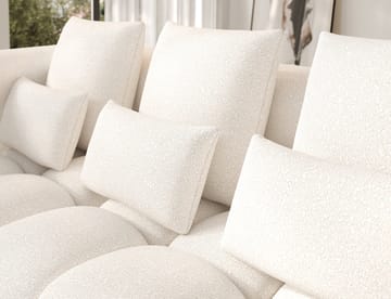 Levvi 3-sits Bubblig Bäddsoffa med Divan Vänster - Jaffray 01 - Möbler - Vardagsrum - Bäddsoffor
