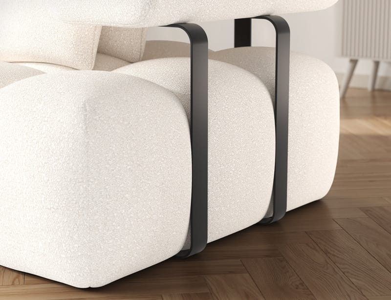 Levvi 3-sits Bubblig Bäddsoffa med Divan Vänster - Jaffray 01 - Möbler - Vardagsrum - Bäddsoffor - Hörnbäddsoffa