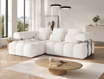 Levvi 3-sits Bubblig Bäddsoffa med Divan Vänster - Jaffray 01 - Möbler - Vardagsrum - Bäddsoffor