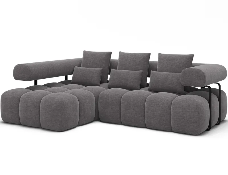 Levvi 3-sits Bubblig Bäddsoffa med Divan Vänster, Manhattan 03