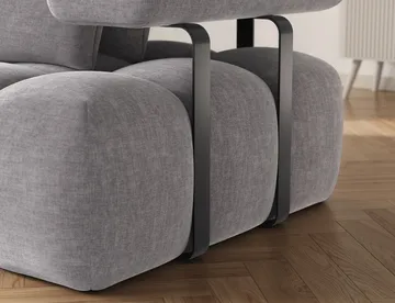 Levvi 3-sits Bubblig Bäddsoffa med Divan Vänster - Manhattan 03 - Möbler - Vardagsrum - Bäddsoffor