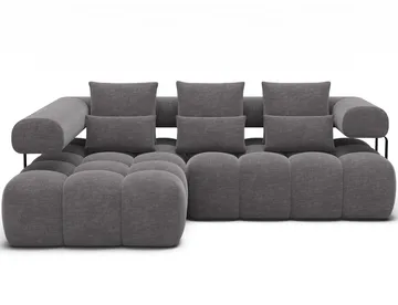 Levvi 3-sits Bubblig Bäddsoffa med Divan Vänster - Manhattan 03 - Möbler - Vardagsrum - Bäddsoffor