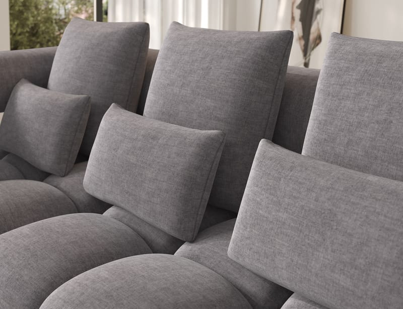 Levvi 3-sits Bubblig Bäddsoffa med Divan Vänster - Manhattan 03 - Möbler - Vardagsrum - Bäddsoffor