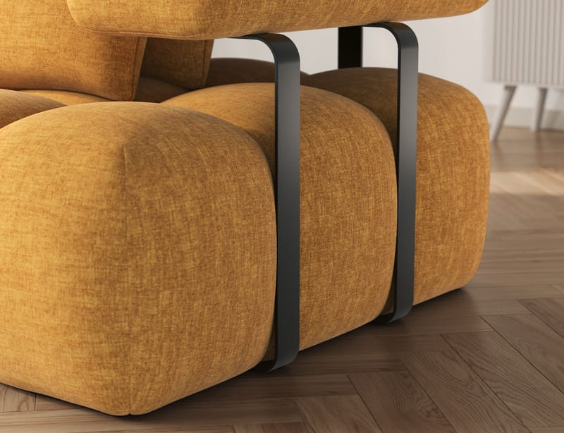 Levvi 3-sits Bubblig Bäddsoffa med Divan Vänster - Manhattan 45 - Möbler - Vardagsrum - Bäddsoffor