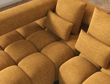 Levvi 3-sits Bubblig Bäddsoffa med Divan Vänster - Manhattan 45 - Möbler - Vardagsrum - Bäddsoffor