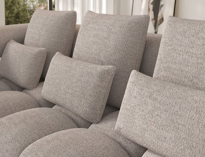 Levvi 3-sits Bubblig Bäddsoffa med Divan Vänster - Royal 18 - Möbler - Vardagsrum - Bäddsoffor - Hörnbäddsoffa