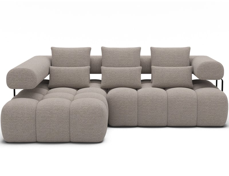 Levvi 3-sits Bubblig Bäddsoffa med Divan Vänster - Royal 18 - Möbler - Vardagsrum - Bäddsoffor - Hörnbäddsoffa
