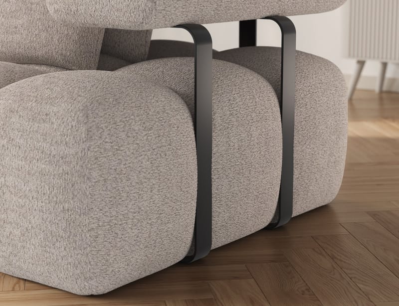 Levvi 3-sits Bubblig Bäddsoffa med Divan Vänster - Royal 18 - Möbler - Vardagsrum - Bäddsoffor - Hörnbäddsoffa
