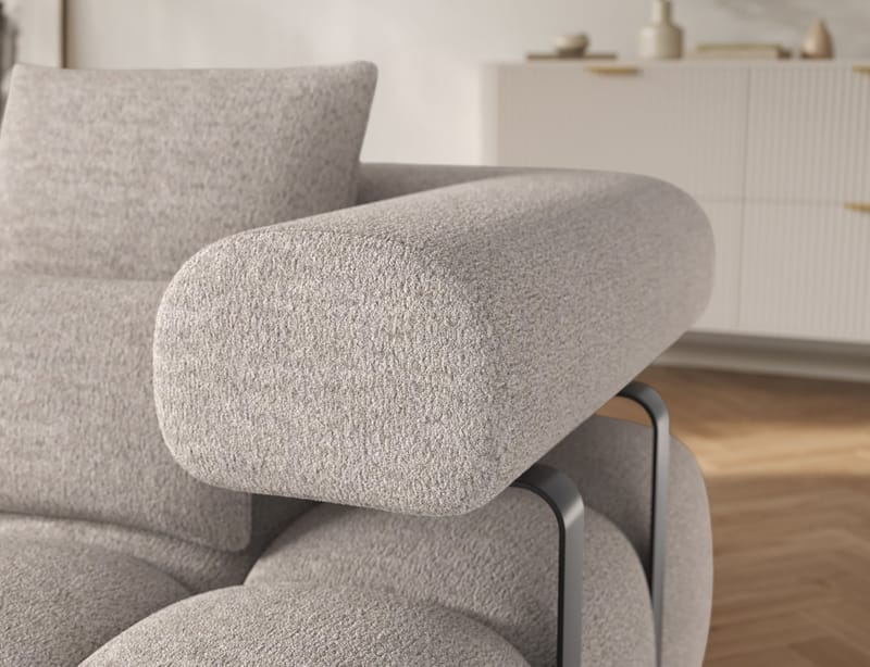 Levvi 3-sits Bubblig Bäddsoffa med Divan Vänster - Royal 18 - Möbler - Vardagsrum - Bäddsoffor - Hörnbäddsoffa