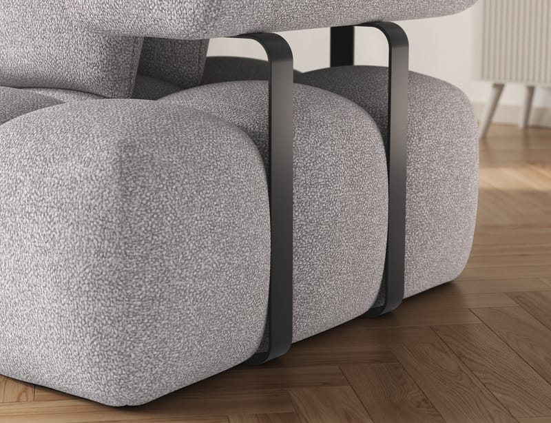 Levvi 3-sits Bubblig Bäddsoffa med Divan Vänster - Paolli 04 - Möbler - Vardagsrum - Bäddsoffor - Hörnbäddsoffa