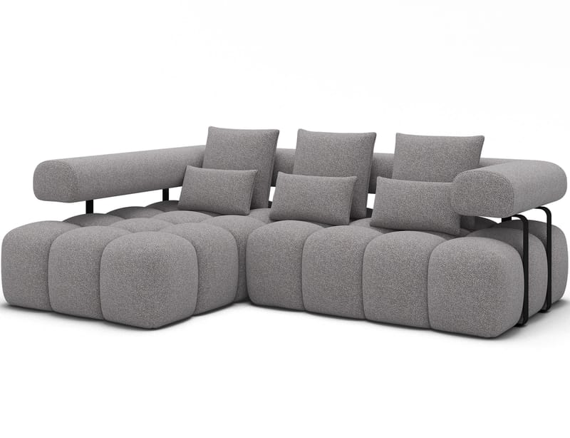 Levvi 3-sits Bubblig Bäddsoffa med Divan Vänster, Paolli 04