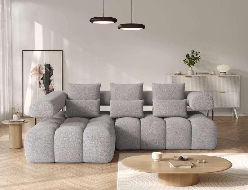 Levvi 3-sits Bubblig Bäddsoffa med Divan Vänster - Paolli 04 - Möbler - Vardagsrum - Bäddsoffor - Hörnbäddsoffa