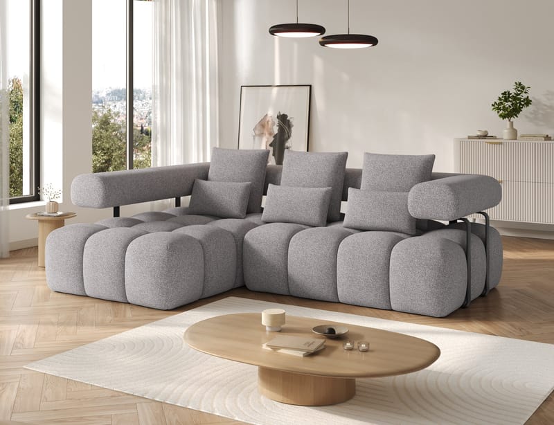 Levvi 3-sits Bubblig Bäddsoffa med Divan Vänster - Paolli 04 - Möbler - Vardagsrum - Bäddsoffor - Hörnbäddsoffa