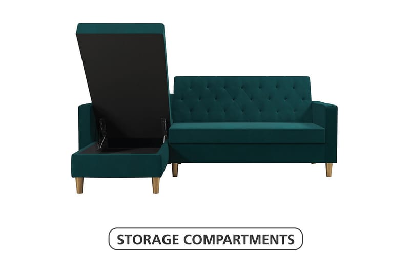 LIBERTY Divanbäddsoffa Grön - CosmoLiving - Möbler - Vardagsrum - Bäddsoffor