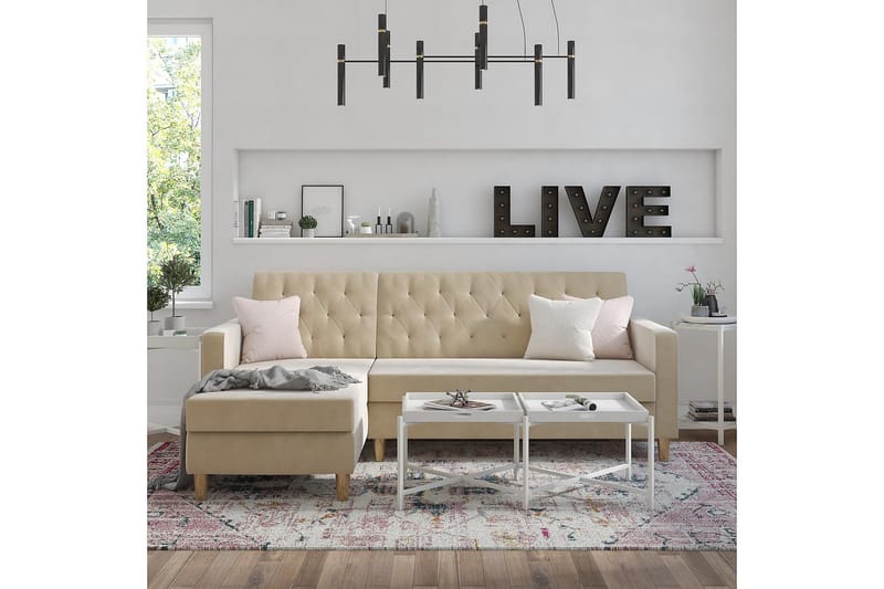 LIBERTY Divanbäddsoffa Vit - CosmoLiving - Möbler - Vardagsrum - Bäddsoffor