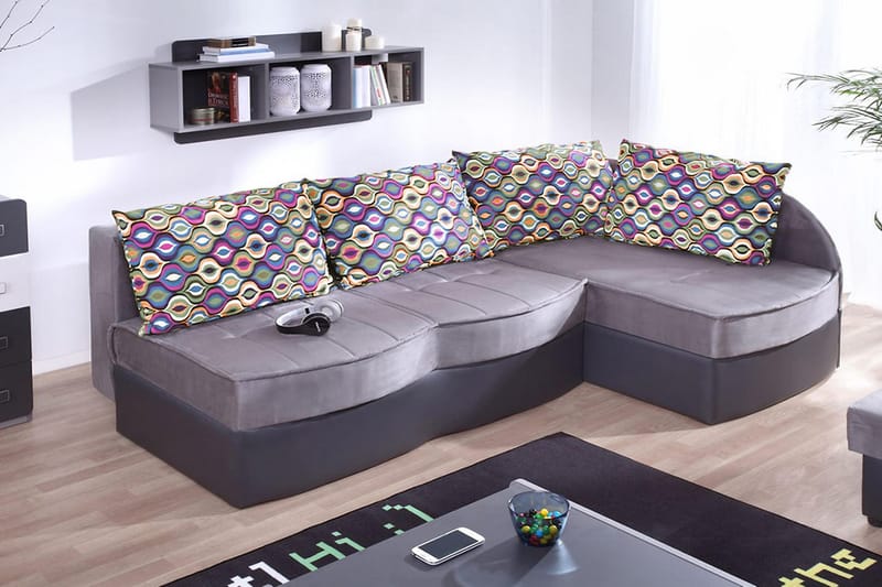 Lido 3-sits Bäddsoffa - Grå - Möbler - Vardagsrum - Bäddsoffor