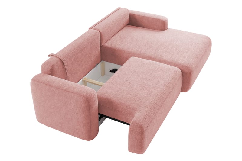 Lifeina Bäddsoffa m. Divan 2-sits - Beige/Vit - Möbler - Vardagsrum - Bäddsoffor