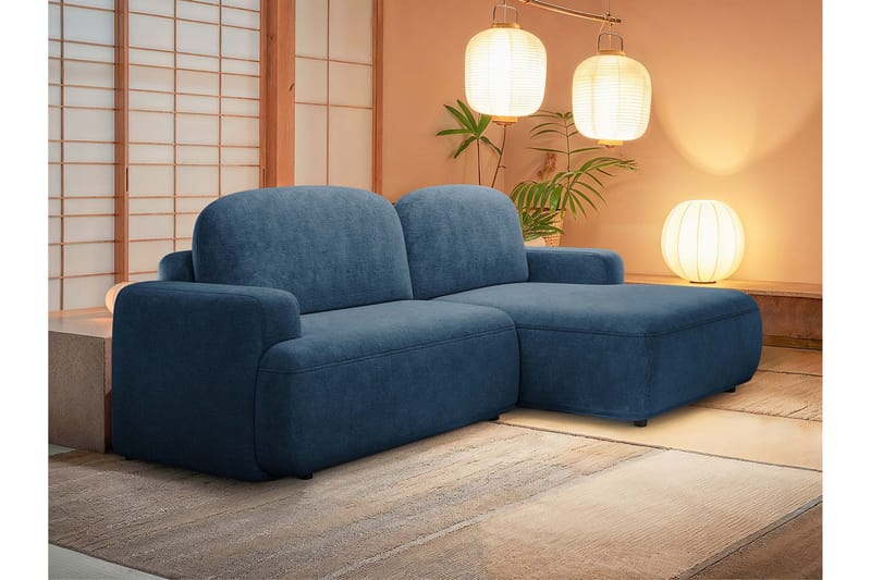 Lifeina Bäddsoffa m. Divan 2-sits - Blå - Möbler - Vardagsrum - Bäddsoffor