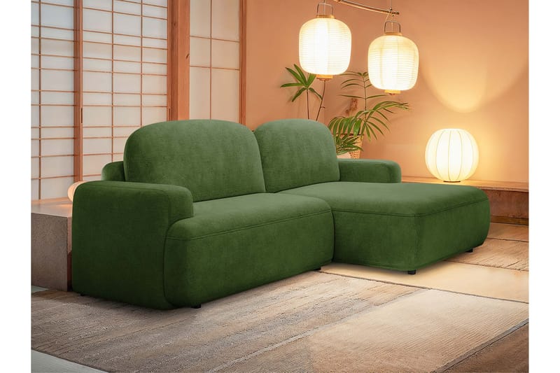 Lifeina Bäddsoffa m. Divan 2-sits - Grön - Möbler - Vardagsrum - Bäddsoffor