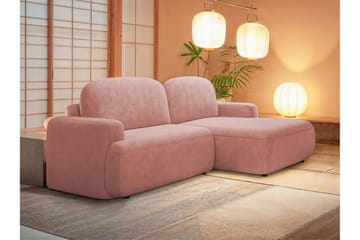 Lifeina Bäddsoffa m. Divan 2-sits - Rosa - Möbler - Vardagsrum - Bäddsoffor