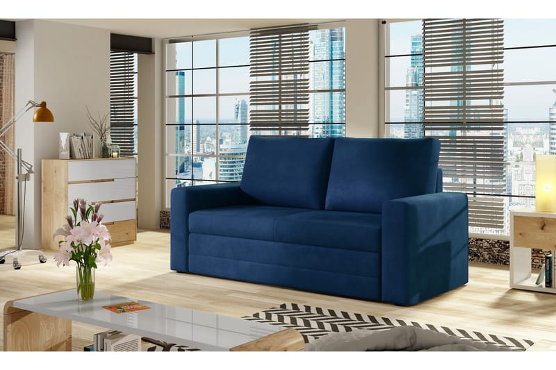 Lijan 2-sits Bäddsoffa, Blå