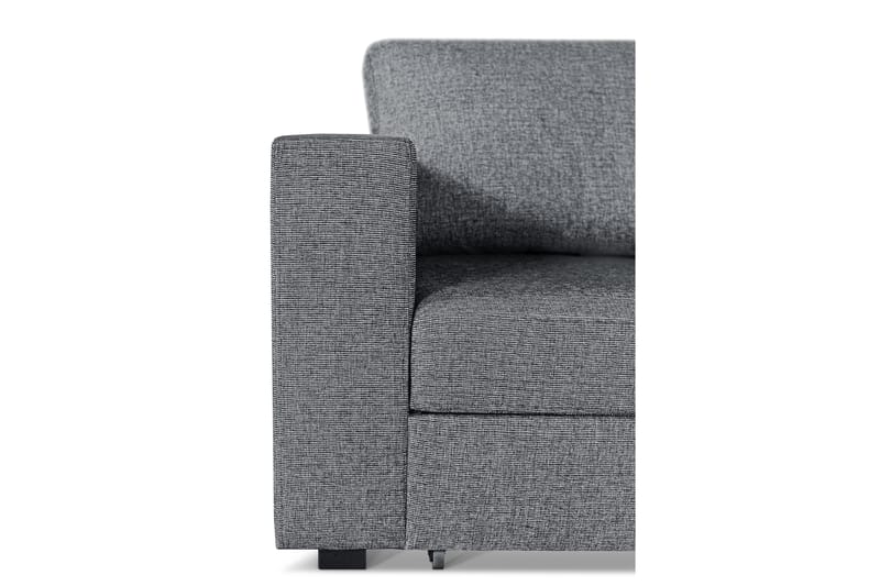 LILAC Bäddsoffa 3-sits med Schäslong Höger Grå - Möbler - Vardagsrum - Bäddsoffor