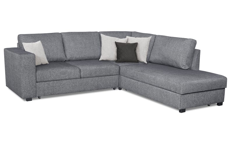 LILAC Bäddsoffa 3-sits med Schäslong Höger Grå - Möbler - Vardagsrum - Bäddsoffor