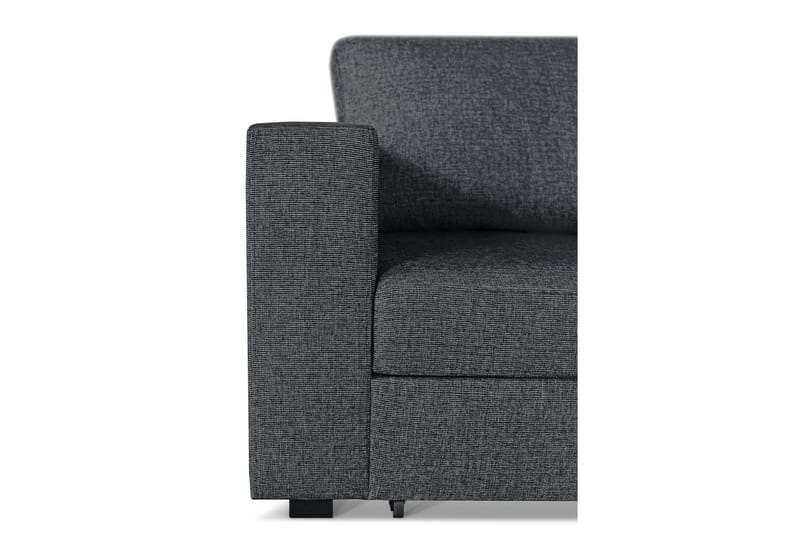LILAC Bäddsoffa 3-sits med Schäslong Höger Mörkgrå - Möbler - Vardagsrum - Bäddsoffor