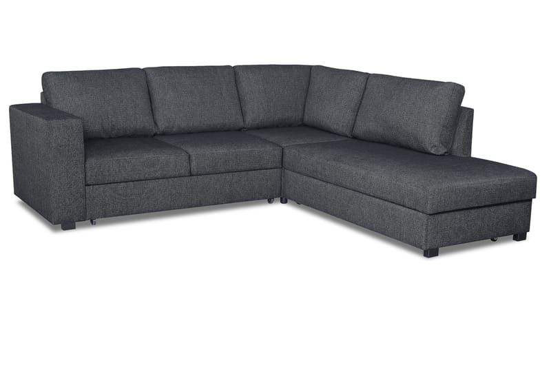 LILAC Bäddsoffa 3-sits med Schäslong Höger Mörkgrå - Möbler - Vardagsrum - Bäddsoffor