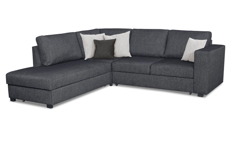 LILAC Bäddsoffa 3-sits med Schäslong Vänster Mörkgrå - Möbler - Vardagsrum - Bäddsoffor