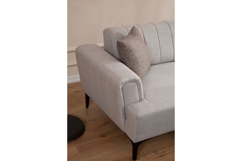 Lilesville Bäddsoffa med divan - Beige - Möbler - Vardagsrum - Bäddsoffor - Hörnbäddsoffa