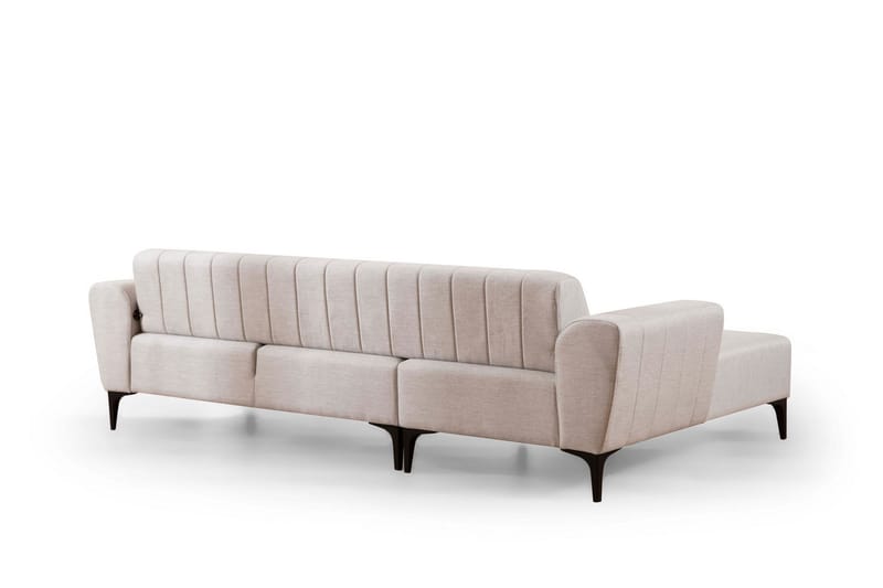 Lilesville Bäddsoffa med divan - Beige - Möbler - Vardagsrum - Bäddsoffor - Hörnbäddsoffa