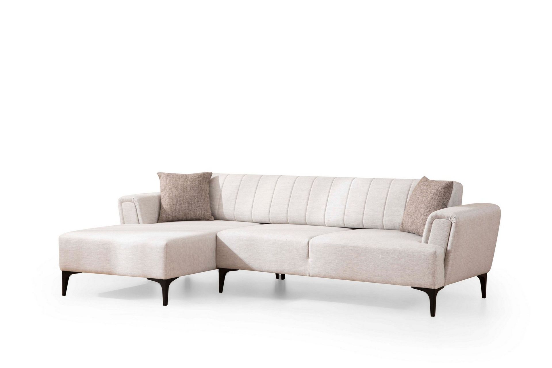 lilesville bäddsoffa med divan - beige
