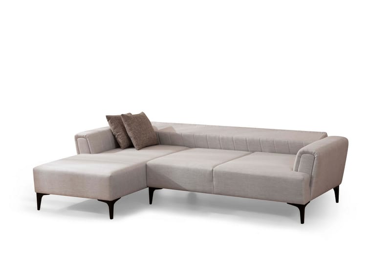 Lilesville Bäddsoffa med divan - Beige - Möbler - Vardagsrum - Bäddsoffor - Hörnbäddsoffa