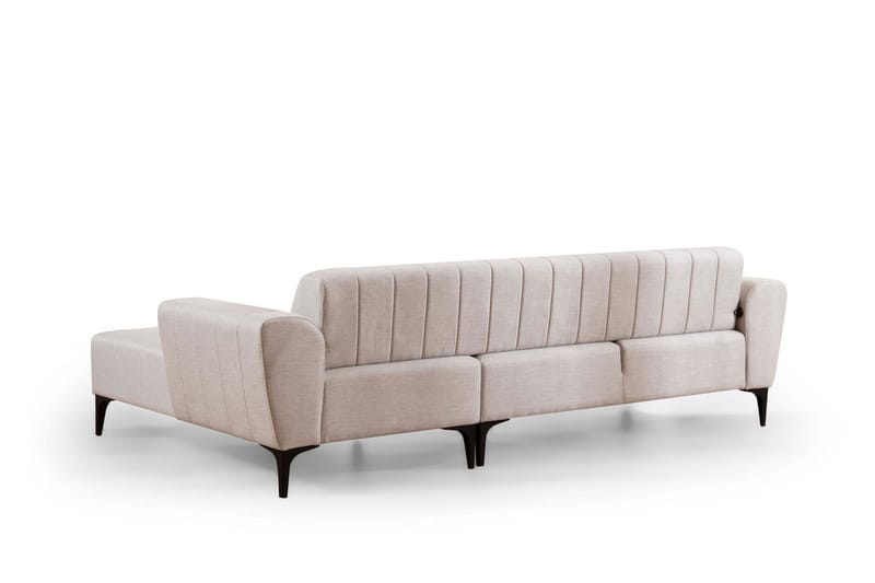 Lilesville Bäddsoffa med divan - Beige - Möbler - Vardagsrum - Bäddsoffor - Hörnbäddsoffa