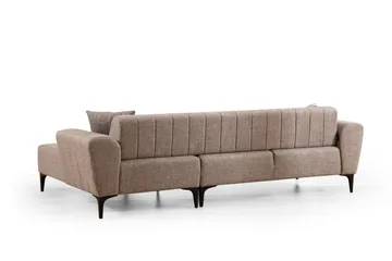 Lilesville Bäddsoffa med divan - Ljusbrun - Möbler - Vardagsrum - Bäddsoffor