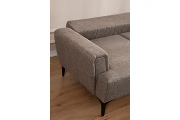 Lilesville Bäddsoffa med divan - Ljusbrun - Möbler - Vardagsrum - Bäddsoffor