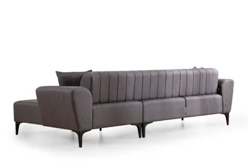 Lilesville Bäddsoffa med divan - Mörkgrå - Möbler - Vardagsrum - Bäddsoffor