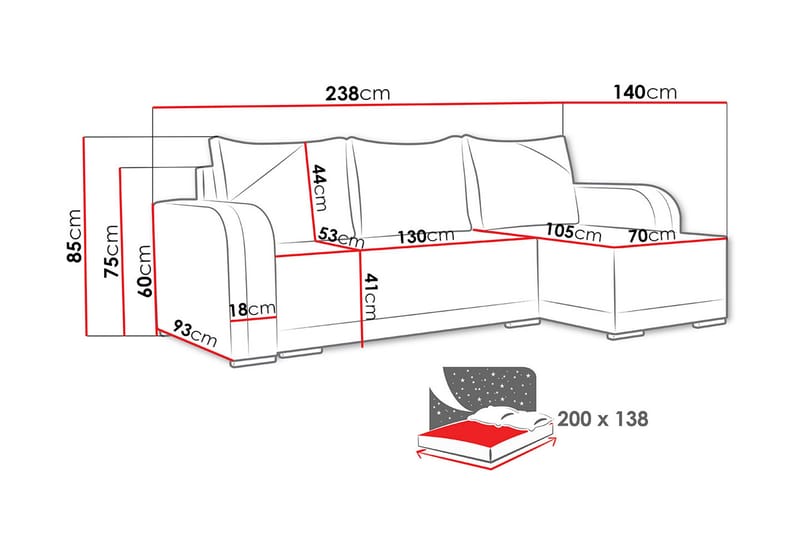 Liliana Divanbäddsoffa Sense 9 + Sense 14 - Möbler - Vardagsrum - Bäddsoffor