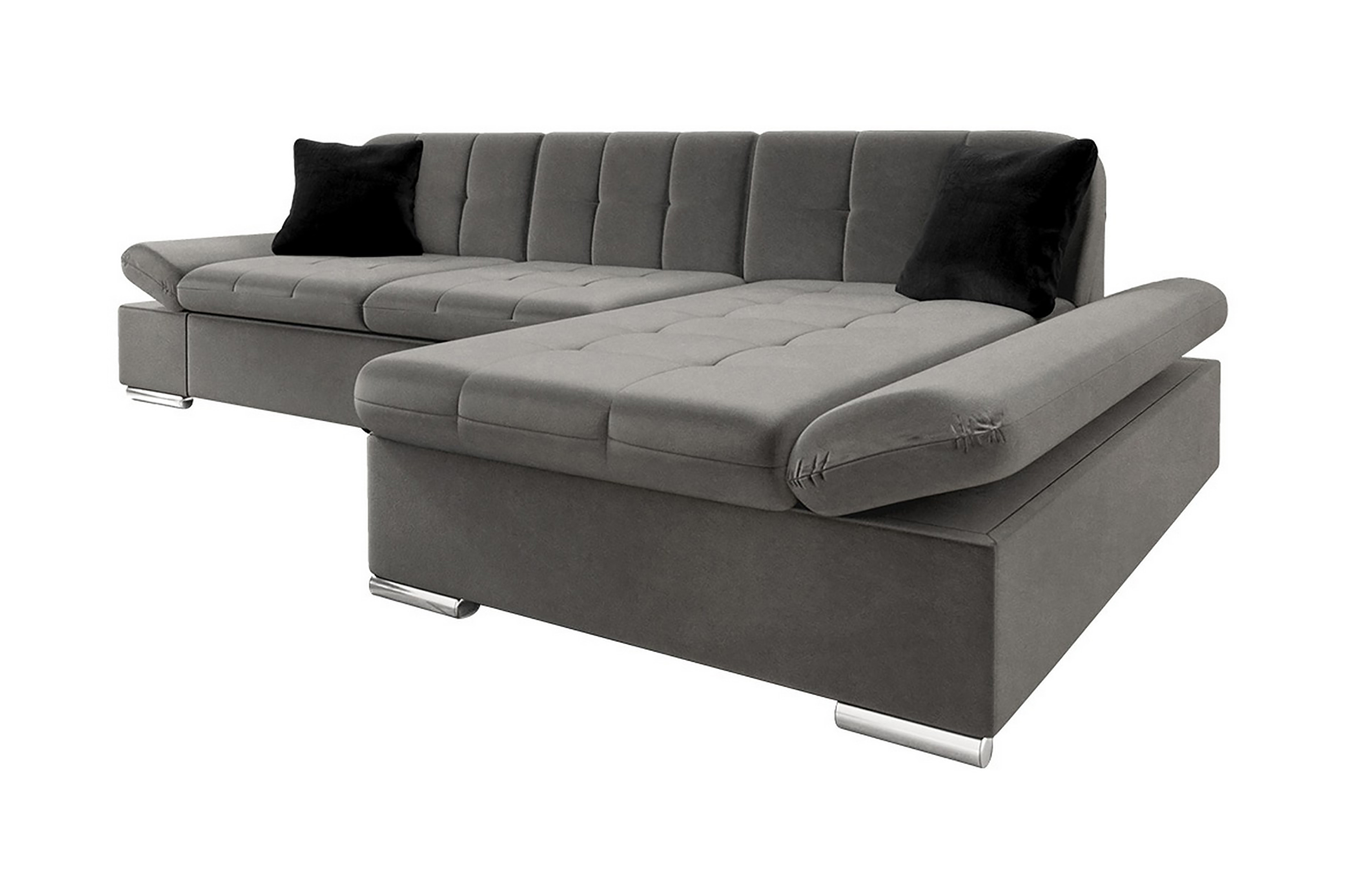 lindö hörnsoffa grå - grå