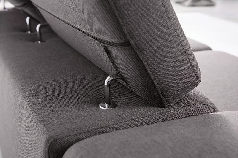 LINVIA Bäddsoffa 3-sits med Schäslong Vänster Ljusgrå - Ljusgrå - Möbler - Vardagsrum - Bäddsoffor