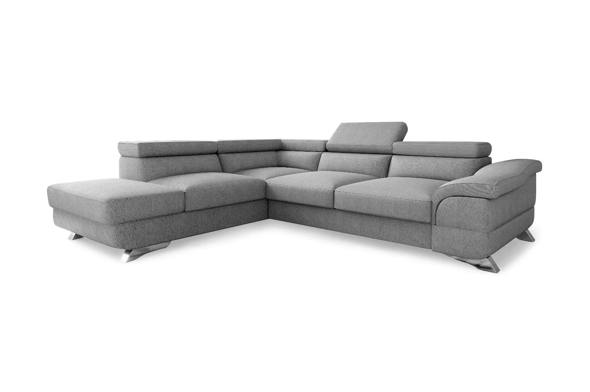 linvia bäddsoffa 3-sits med schäslong vänster ljusgrå - ljusgrå