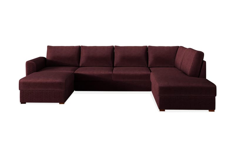 LISTARUM 4-sits Bäddsoffa Vänster Vinröd - Möbler - Vardagsrum - Bäddsoffor - U bäddsoffa