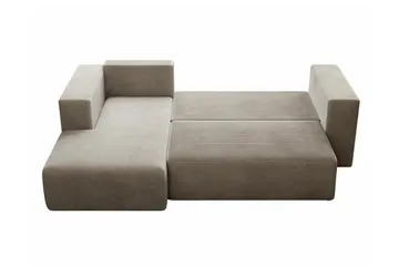 Listowel 3-sits Höger Hörnbäddsoffa 121x205 cm med Förvaring i Manchester - Terrakotta - Möbler - Vardagsrum - Bäddsoffor