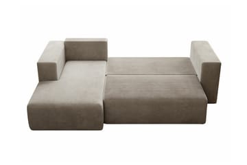 Listowel 3-sits Hörnbäddsoffa Beige/Light beige - Möbler - Vardagsrum - Bäddsoffor
