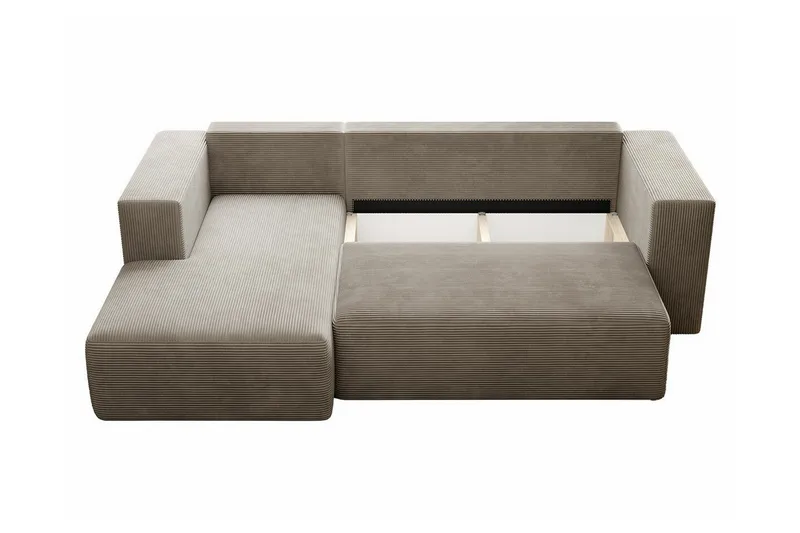 Listowel 3-sits Hörnbäddsoffa Beige/Light beige - Möbler - Vardagsrum - Bäddsoffor